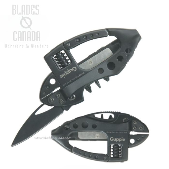 CRKT Guppie MultiTool, Stainless Steel, L.E.D. Flashlight, 9070K
