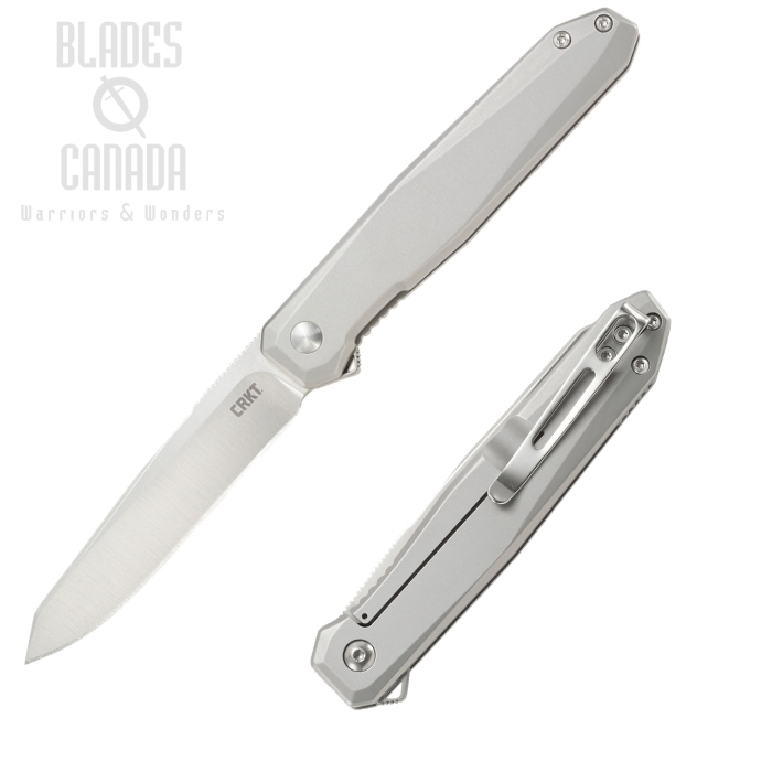CRKT Facet Flipper Framelock Knife, Assisted Opening, D2 Satin, Stainless, K230XXP (image for) CRKT Facet Flipper Framelock Knife, Assisted Opening, D2 Satin, Stainless, K230XXP