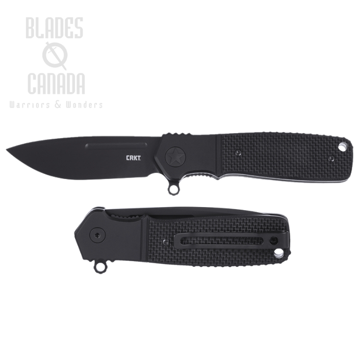 CRKT Homefront Compact Folding Knife, S35VN Black, G10 Black, K245KKP