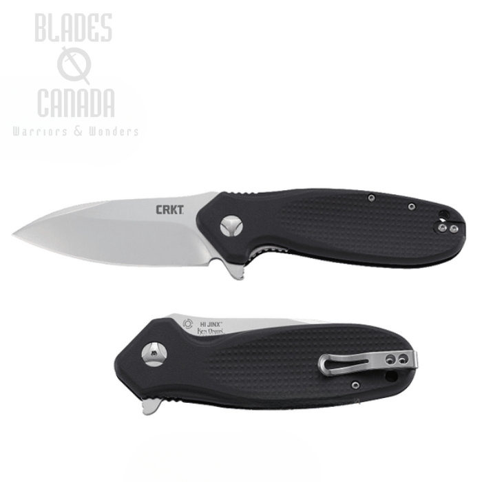 CRKT Hi Jinx Z Flipper Folding Knife, 1.4116 Steel, GFN Black, K281KXP
