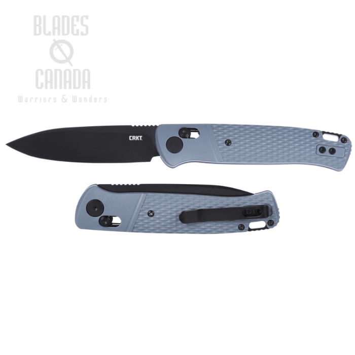 (image for) CRKT Counterpart Crossbar Lock Folding Knife, 12C27 Black, GRN Gray, K430GKP