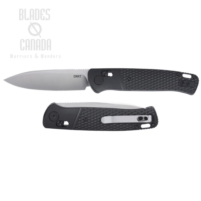 (image for) CRKT Counterpart Crossbar Lock Folding Knife, 12C27 Satin, GRN Black, K430KXP
