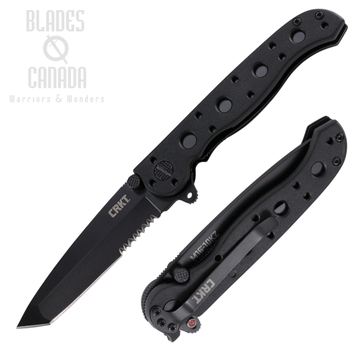 CRKT Carson Flipper Folding Knife, Serrated Tanto Blade, M16-10KZ (image for) CRKT Carson Flipper Folding Knife, Serrated Tanto Blade, M16-10KZ