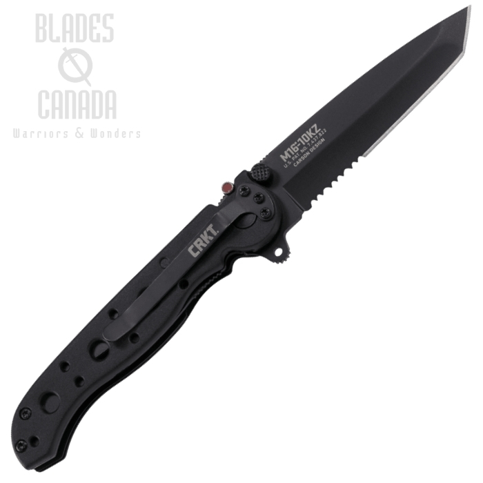 (image for) CRKT Carson Flipper Folding Knife, Serrated Tanto Blade, M16-10KZ