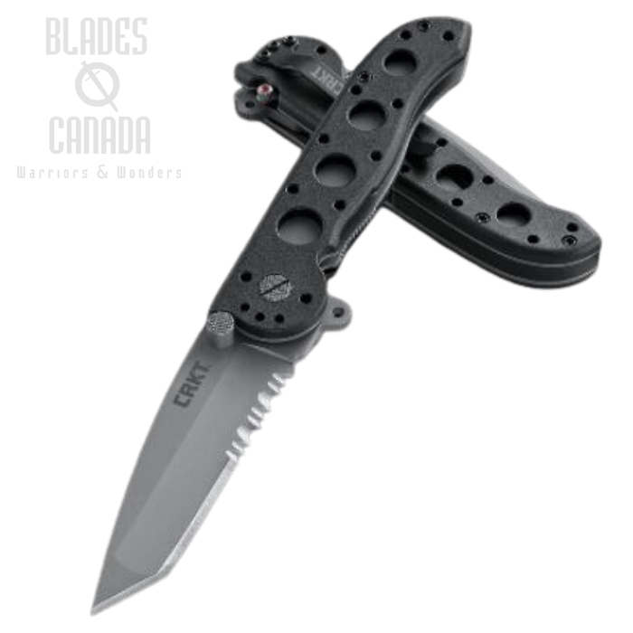 CRKT Carson Flipper Folding Knife, AUS 8 Combo Edge, M16-12Z