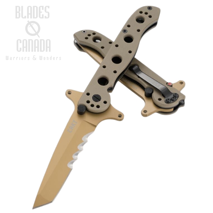 CRKT Carson Flipper Folding Knife, Tanto Blade, G10 Black, M16-13DSFG