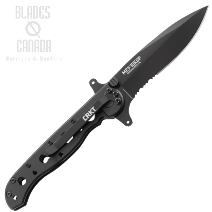 (image for) CRKT Carson, Triple Point Serration, Stainless Handle, M21-10KSF