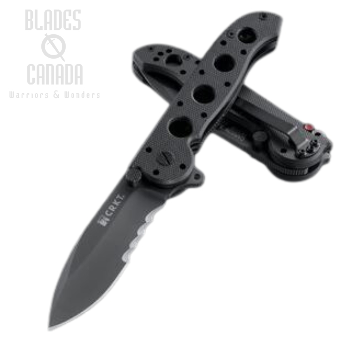 CRKT Carson Flipper Folding Knife, G10 Black, M21-12G