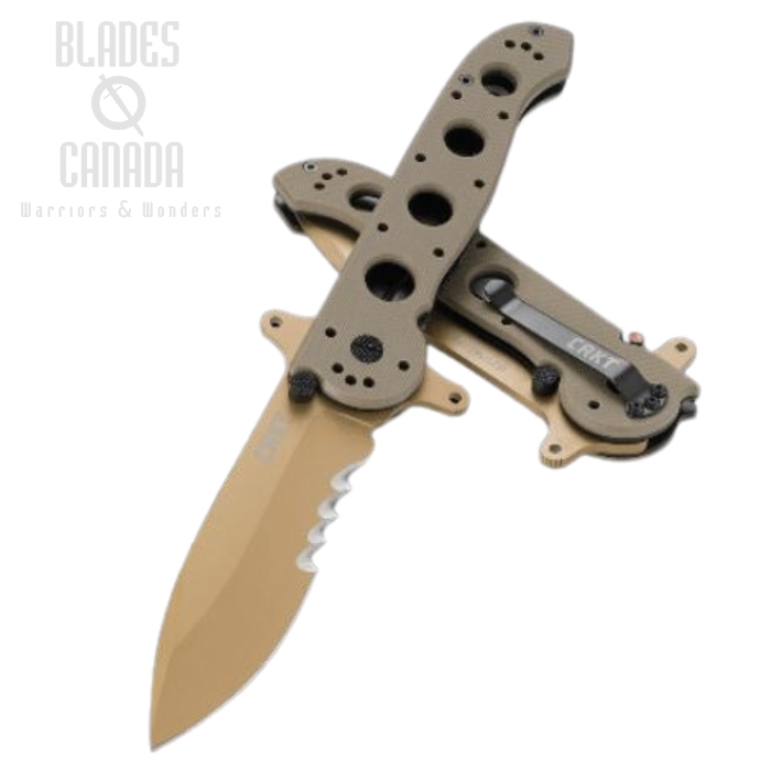 CRKT Carson Flipper Folding Knife, G10 Desert, M21-14DSFG