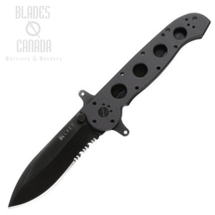 CRKT Carson Flipper Folding Knife, AUS 8, Aluminum Black, M21-14SF