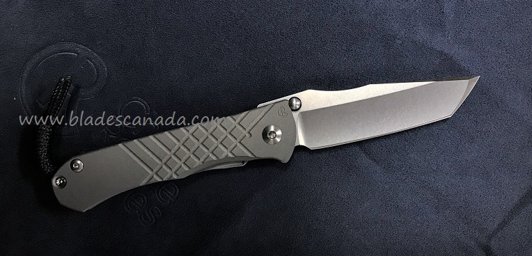 Chris Reeve Umnumzaan Framelock Folding Knife, Left Hand, CPM S45VN - Click Image to Close