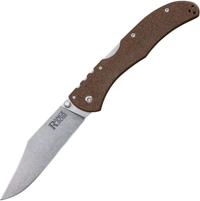 Cold Steel Range Boss Folding Knife, Dark Earth Handle, 20KR9