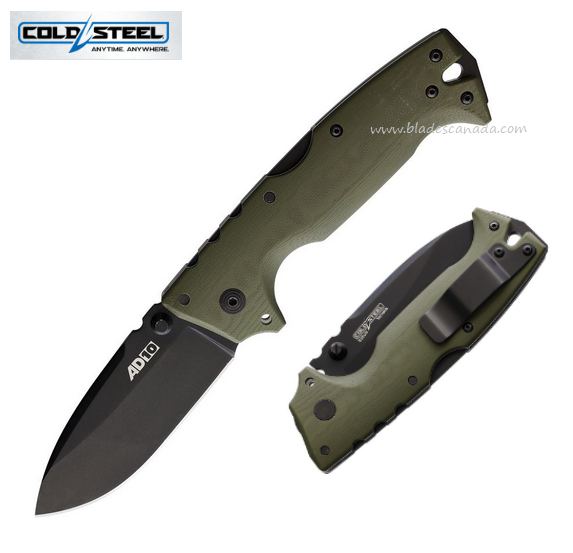 Cold Steel AD-10 Folding Knife, S35VN Black, G10 OD, 28DDODBK