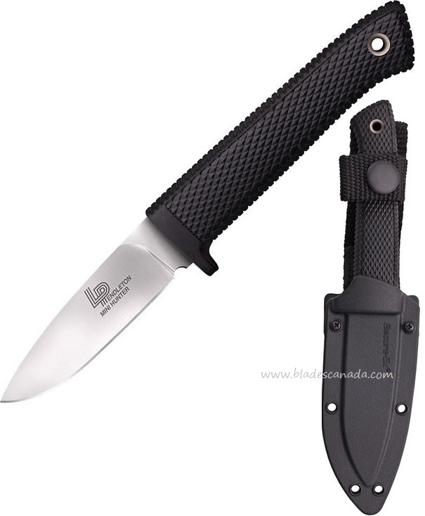 Cold Steel Pendleton Mini Hunter Fixed Blade Knife, AUS 10A, Secure-Ex Sheath, 36LPMF