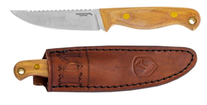 Condor Trelken Fixed Blade Knife, Hickory, Leather Sheath, CTK114-3.5ss - Click Image to Close