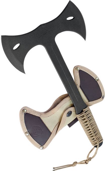 Condor Throwing Axe Double Bit, 1075 Carbon, Belt Sheath, CTK1402-1.4