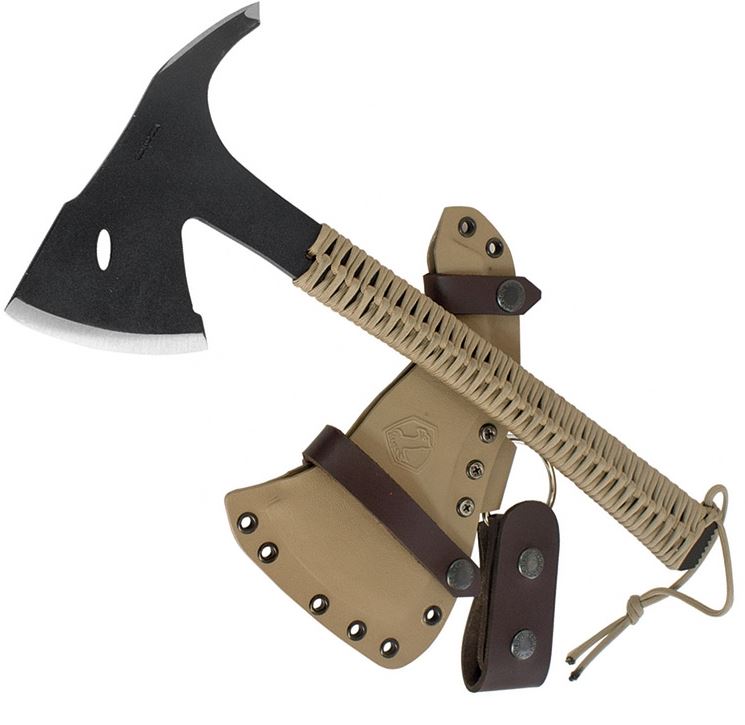 Condor Sentinel Axe, 1075 Carbon, Tan Cord, Kydex Sheath, CTK1810-3.6