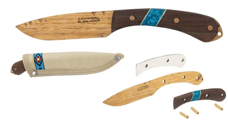 Condor Blue River Wooden Knife Kit, CTK2829-3.5 - Click Image to Close