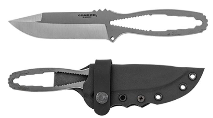 Condor Biker's Fixed Blade Knife, 1075 Carbon, Kydex Sheath, CTK803-4.7 - Click Image to Close