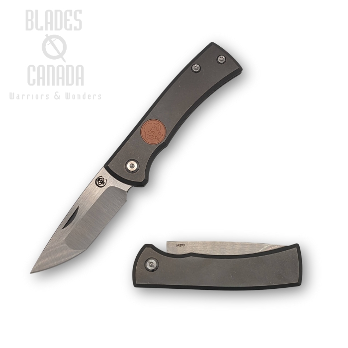 Chaves Knives Redencion Slipjoint Folding Knife, M390 Satin, Titanium Grey, RedencionSlipJoint