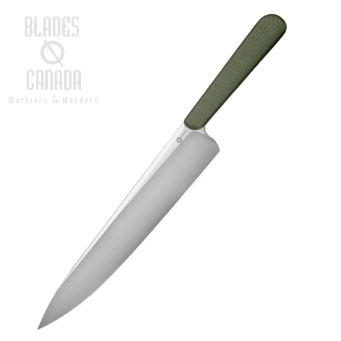 CIVIVI Cibus Chef Knife, 14C28N Satin 7.87", G10 OD Green, C23048-2