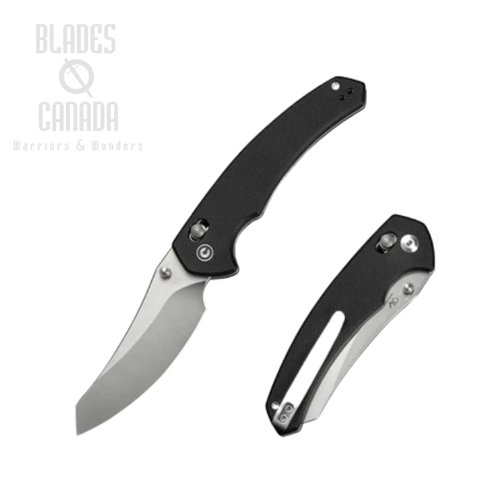 CIVIVI Sixgill Crossbar Lock Folding Knife, Nitro V Satin, G10 Black, C24050-1