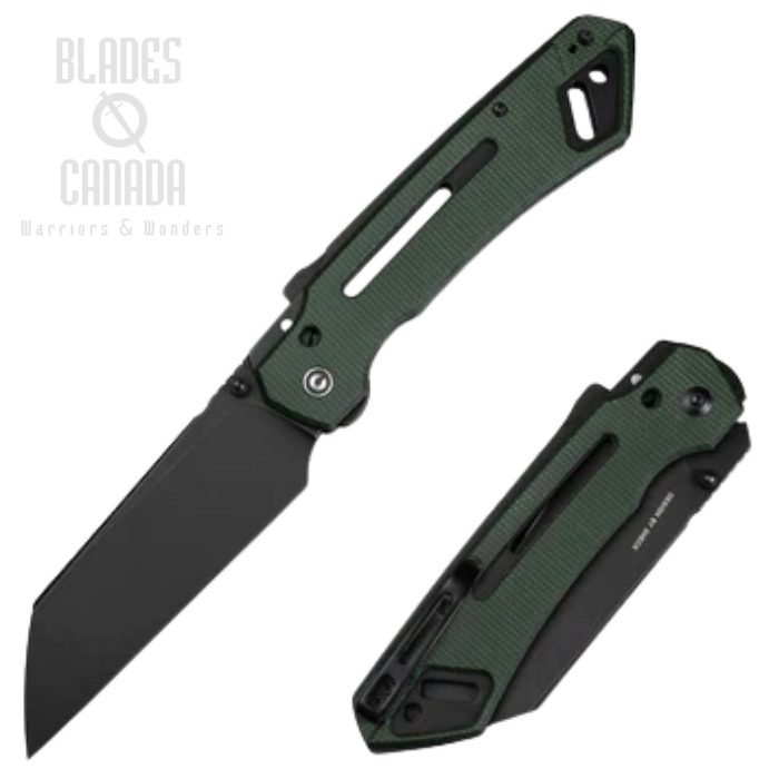 CIVIVI Buster FG Superlock Folding Knife, Nitro-V Black SW, Micarta Green, C24052-3 CIVIVI Buster FG Superlock Folding Knife, Nitro-V Black SW, Micarta Green, C24052-3