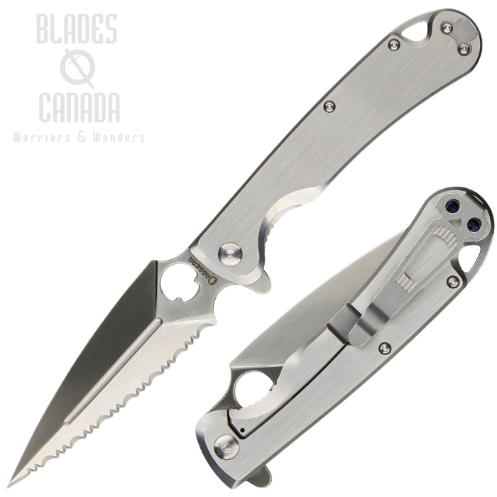 Daggerr Arrow Flipper Framelock Knife, D2 Satin, Stainless, F21FSSS