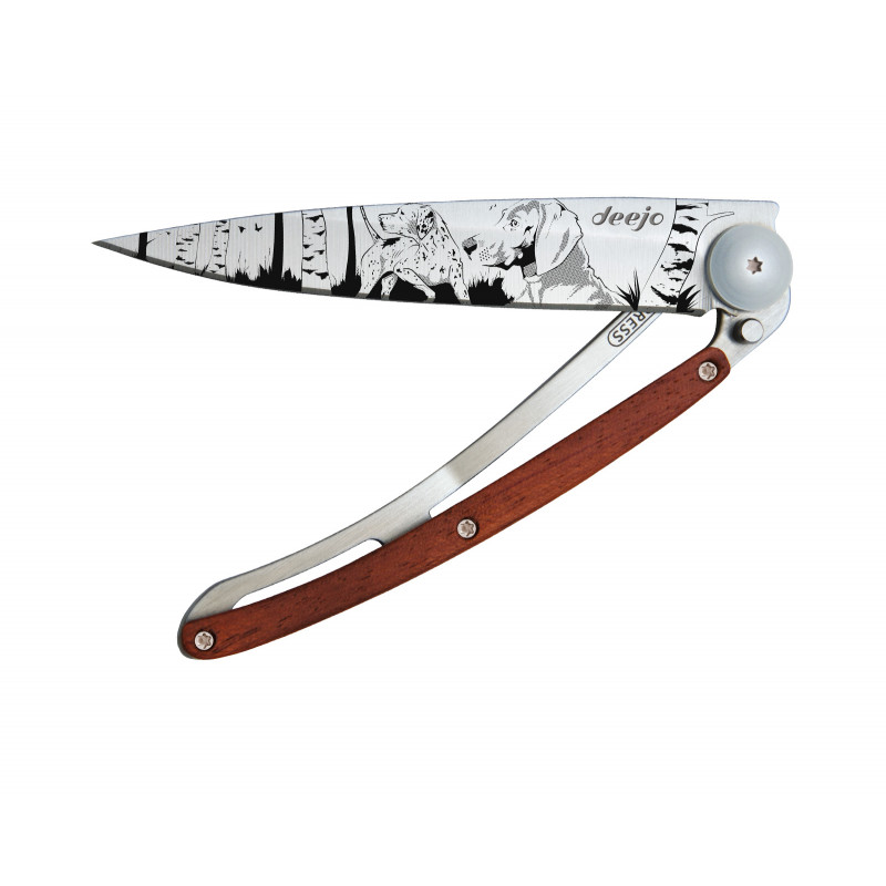 Deejo 1CB037 Coralwood Wood Hunting Day Tattoo - 37 gram - Click Image to Close