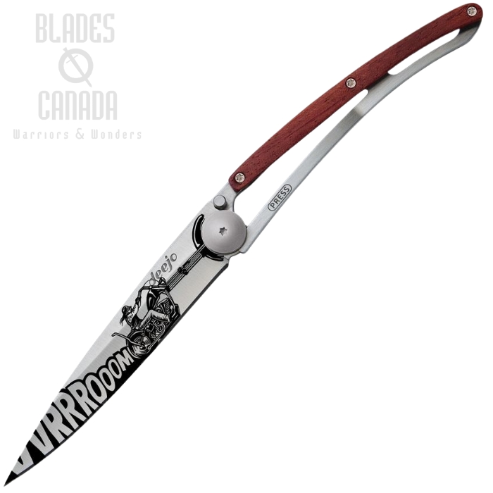 Deejo Biker Tattoo Framelock Folding Knife, 37 gram, 1CB023 Deejo Biker Tattoo Framelock Folding Knife, 37 gram, 1CB023