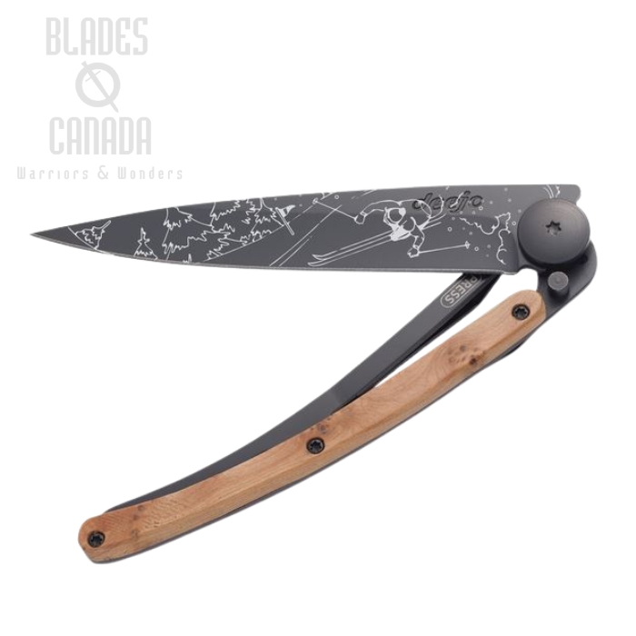 Deejo 1GB116 Juniper Wood Ski Tattoo- Z40C13 Steel - 37 gram Deejo 1GB116 Juniper Wood Ski Tattoo- Z40C13 Steel - 37 gram