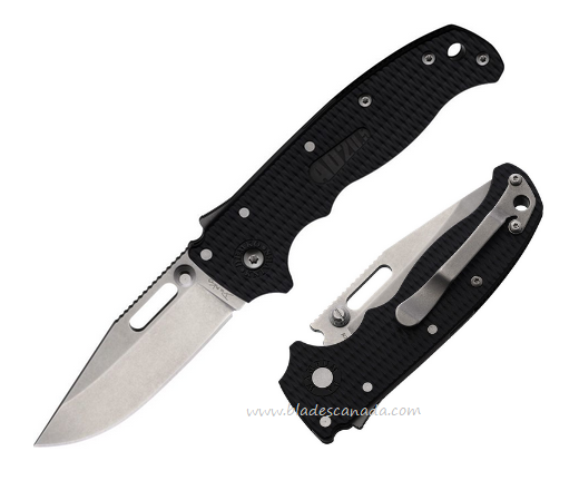 Demko AD20.5 Shark-Lock Folding Knife, AUS10A SW, Black Handle, DEMAD205F12