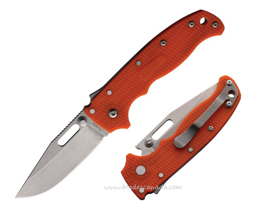 Demko AD20.5 Folding Knife, D2 SW, Grivory Orange