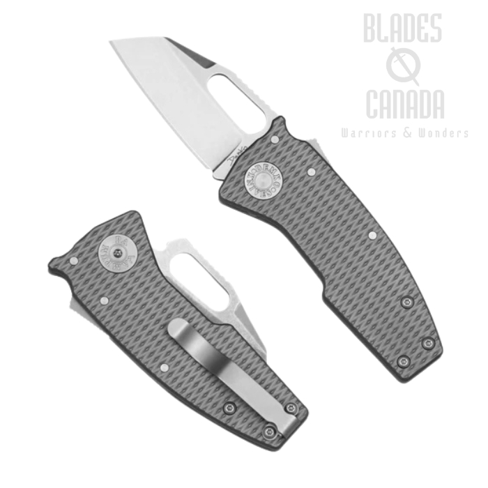 Demko Nano-Shark Shark Lock Folding Knife, CPM20CV SW Shark Foot, Titanium Milled, NANO-20CV-MILLED TI-SF