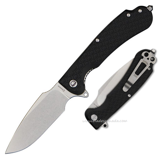 Daggerr Fielder Flipper Folding Knife, FRN Black, FDFBKSW