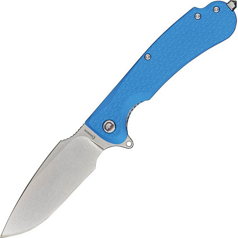Daggerr Fielder Flipper Folding Knife, Stonewash Blade, FRN Blue, FDFRNBLUSW