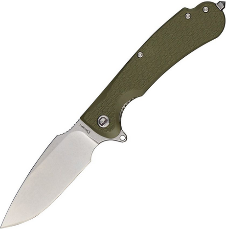 Daggerr Fielder Flipper Folding Knife, Stonewash Blade, FRN Olive, FDFRNOLSW