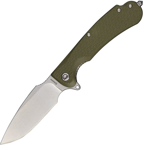 Daggerr Fielder Flipper Folding Knife, Stonewash Blade, FRN Olive, DGRFDFOLSW