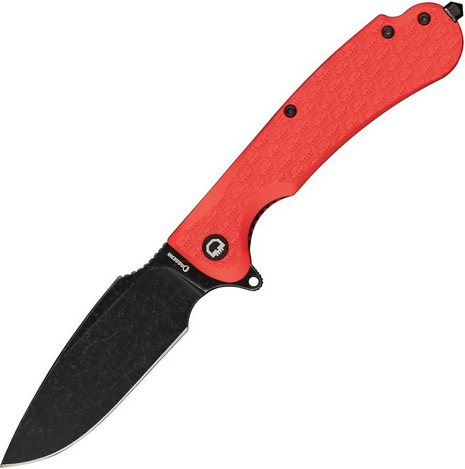 Daggerr Fielder Fixed Blade Knife, Black SW Blade, FRN Orange, FDFRNRNGBW