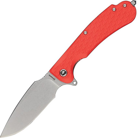 Daggerr Fielder Flipper Folding Knife, Stonewash Blade, FRN Orange, DGRFDFORSW