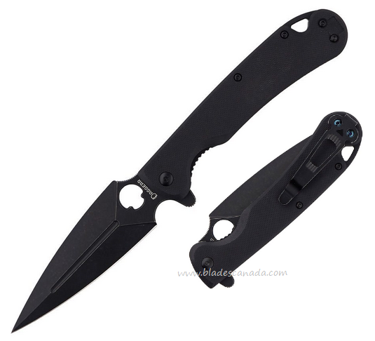 Daggerr Arrow Flipper Folding Knife, D2 Black, G10 Black, DGRFM021BKBW
