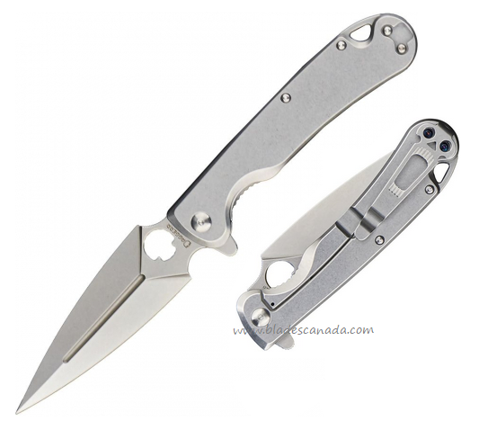 Daggerr Arrow Flipper Framelock Knife, D2 SW, Stainless SW Handle, DGRFM021SSSW