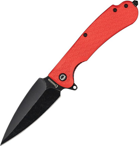 Daggerr Urban 2 Flipper Folding Knife, Black SW Blade, FRN Orange Textured, U2FRNRNGBW