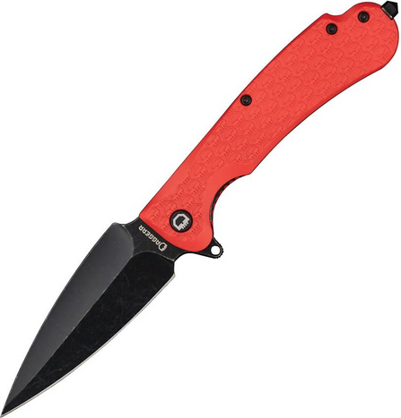 Daggerr Urban 2 Flipper Folding Knife, Black SW Blade, FRN Orange Textured, DGRU2FORBW