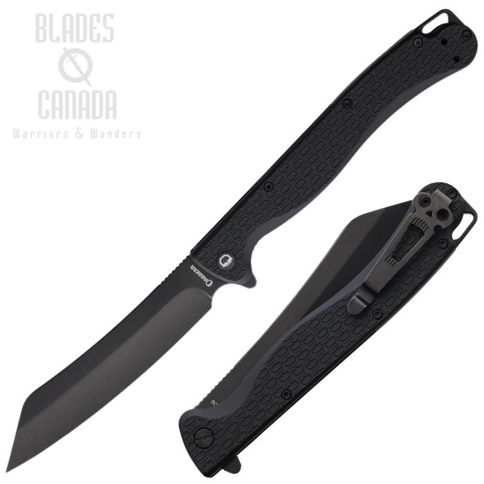 (image for) Daggerr Tesak Flipper Folding Knife, Black Blade, FRN Black, TKFRNBKBW