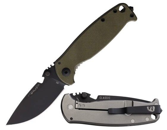 DPX HEST/F Classic Folding Knife, D2 Steel, G10 OD Green, HSF008