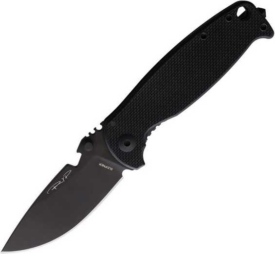 DPx Gear HEST 3.0 Framelock Folding Knife, Sleipner Black, G10 Black, DPXHSF305