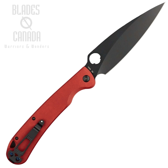 (image for) Daggerr Zhalo XL Folding Knife, D2 Black, G10 Red, FM02-2xl-RDDLC