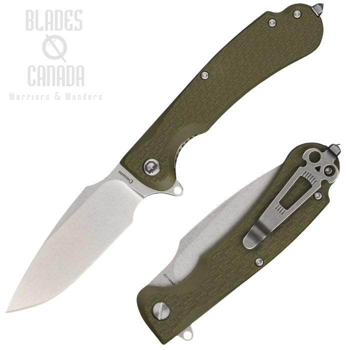 Daggerr Fielder Flipper Folding Knife, Stonewash Blade, FRN Olive, FDFRNOLSW (image for) Daggerr Fielder Flipper Folding Knife, Stonewash Blade, FRN Olive, FDFRNOLSW