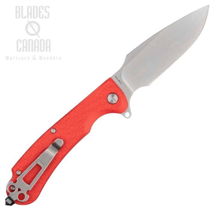 (image for) Daggerr Fielder Flipper Folding Knife, Stonewash Blade, FRN Orange, FDFRNRNGSW